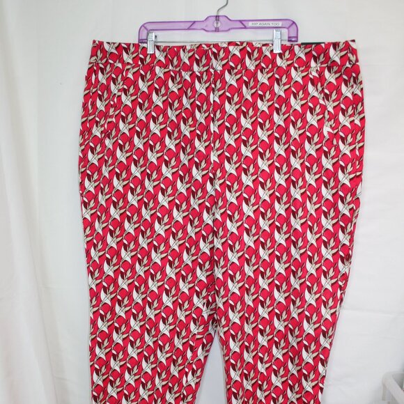 NWTS Lane Bryant Birds Of Paradise Flower Curvy Fit Ankle Lena Size 28 - Picture 1 of 4